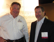 Al Kabus, right, president of the Mohawk Group, and Starnet member Jeff Hill.