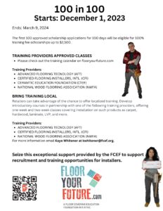 training scholarships for 100 days