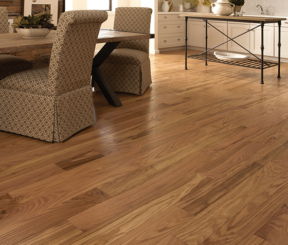 Wood flooring in living space