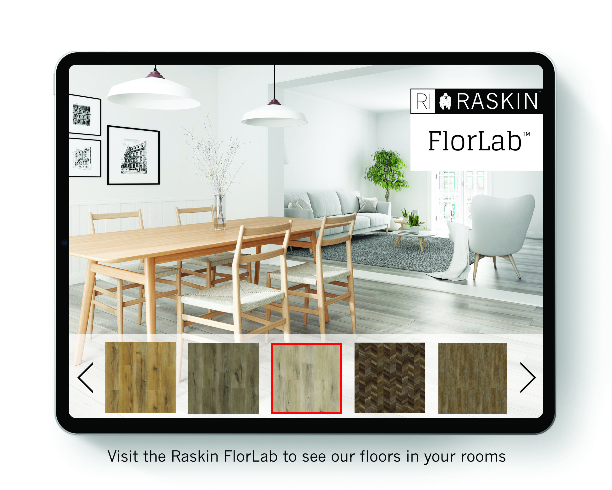 FlorLab application on Raskin Industries websites