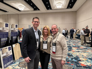 The O’Krent’s, from left: Jason, Margie and Sam take in theNFA vendor show.